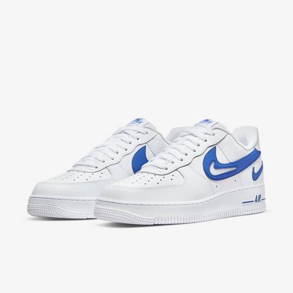 Nike Air Force 1 07 Sneakers Herren Weiß Königsblau | NK739SNQ