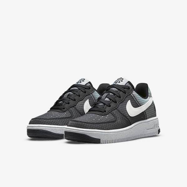 Nike Air Force 1 Crater Older Sneakers Kinder Schwarz Weiß | NK420ONR