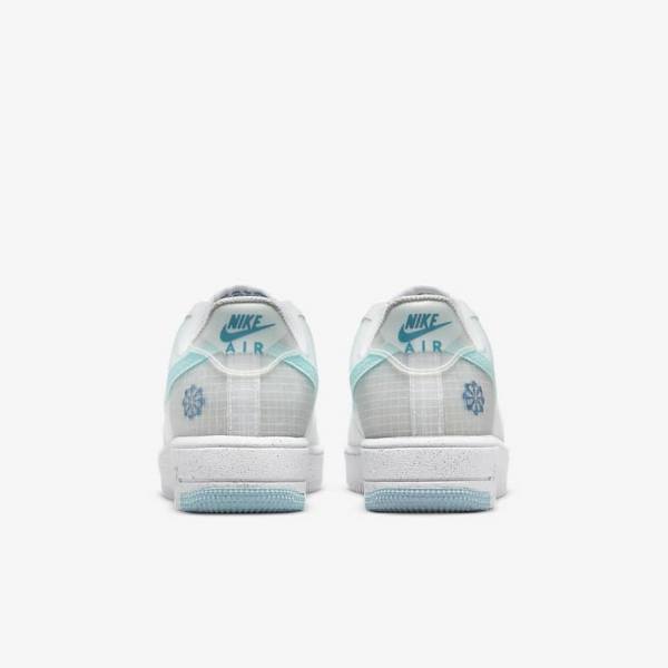 Nike Air Force 1 Crater Older Sneakers Kinder Weiß Blau | NK841GRM