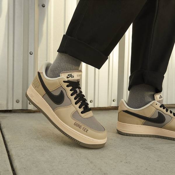 Nike Air Force 1 GTX Sneakers Herren Khaki Weiß Schwarz | NK108DGY