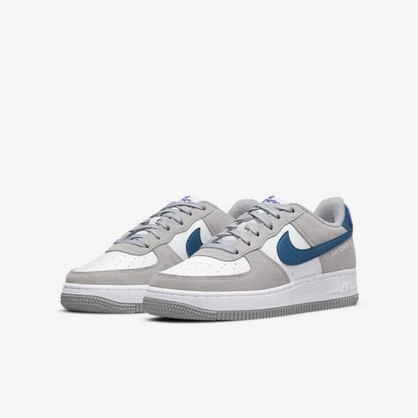 Nike Air Force 1 LV8 Older Sneakers Kinder Hellgrau Weiß Hellgrau | NK847BGI