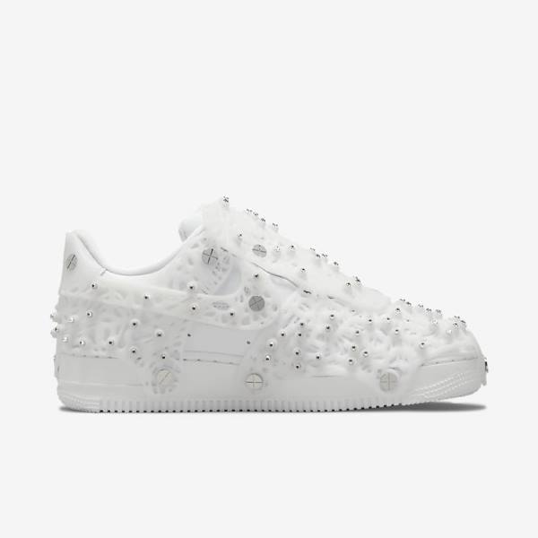 Nike Air Force 1 LXX x Swarovski Sneakers Damen Weiß Metal Silber Weiß | NK157CIG