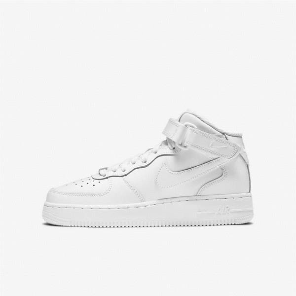 Nike Air Force 1 Mid LE Older Sneakers Kinder Weiß | NK615NUA