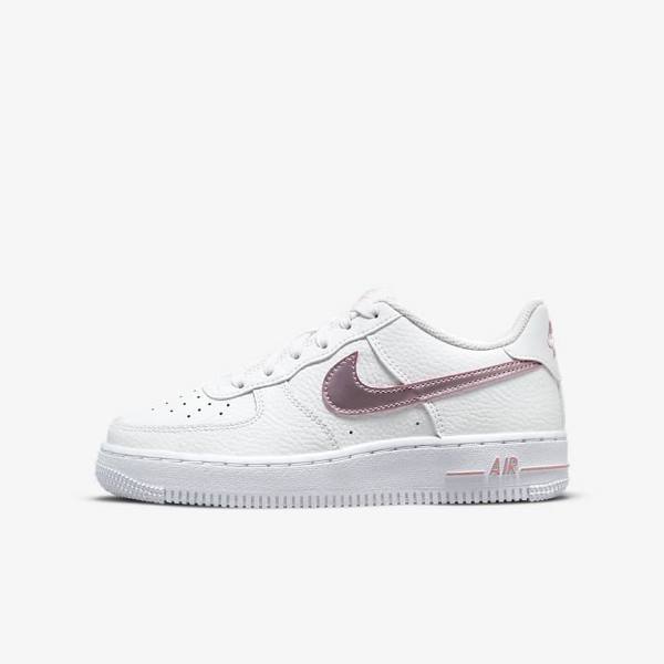 Nike Air Force 1 Older Sneakers Kinder Weiß Rosa | NK735BLJ