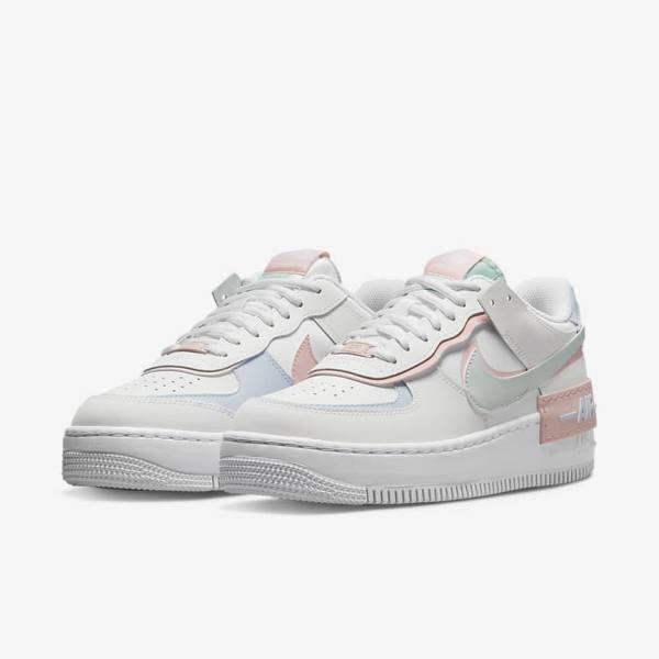 Nike Air Force 1 Shadow Sneakers Damen Weiß Mintfarben Grau | NK402PWX