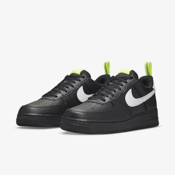 Nike Air Force 1 Sneakers Herren Schwarz Silber Weiß | NK187DVH