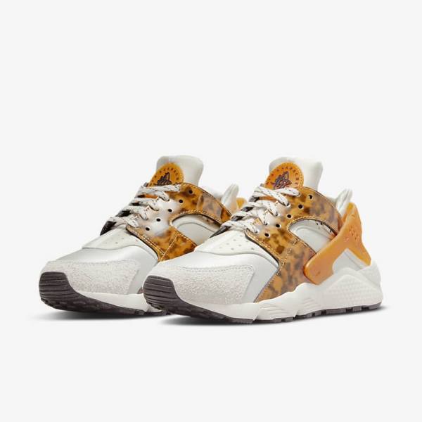 Nike Air Huarache Sneakers Damen Braun Hellbeige Gelb | NK589EYM