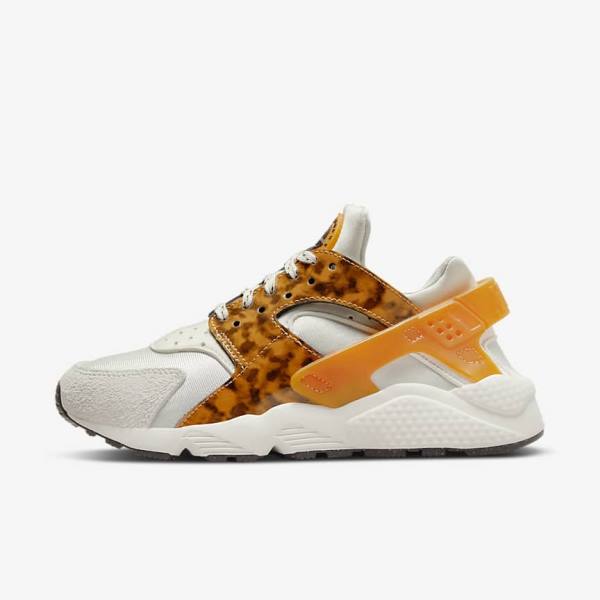 Nike Air Huarache Sneakers Damen Braun Hellbeige Gelb | NK589EYM