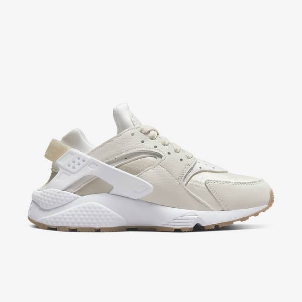 Nike Air Huarache Sneakers Damen Khaki Hellbraun Weiß | NK012OWG