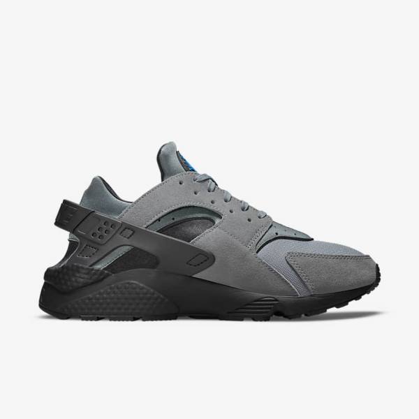 Nike Air Huarache Sneakers Herren Grau Hellblau Schwarz Metal Silber | NK356GRE