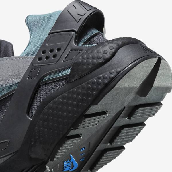 Nike Air Huarache Sneakers Herren Grau Hellblau Schwarz Metal Silber | NK356GRE