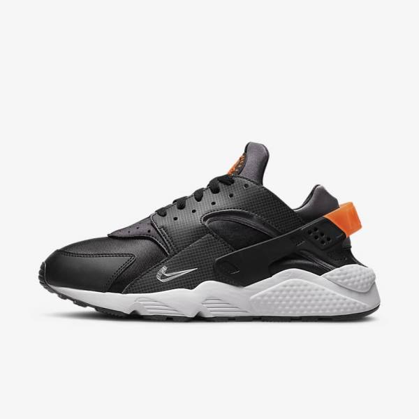 Nike Air Huarache Sneakers Herren Schwarz Orange Grau Weiß | NK604WID