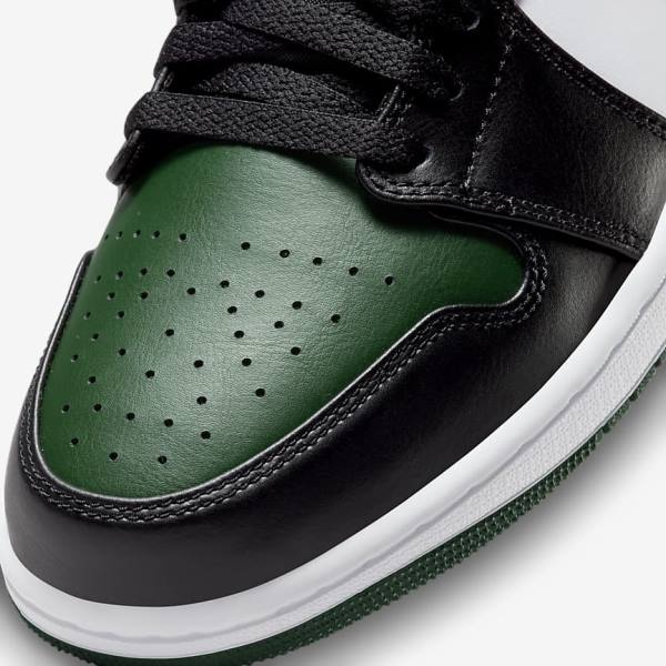 Nike Air Jordan 1 Low Sneakers Herren Grün Weiß Schwarz | NK674YOF