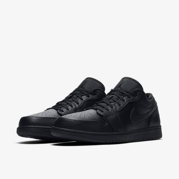 Nike Air Jordan 1 Low Sneakers Herren Schwarz | NK301YZV