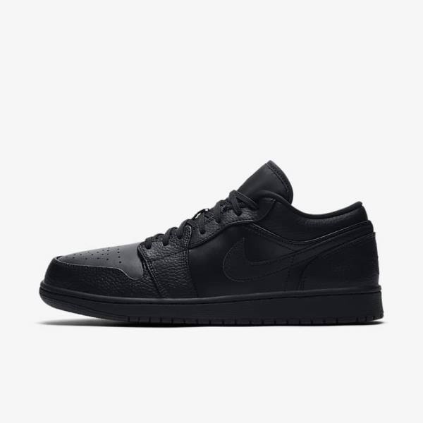 Nike Air Jordan 1 Low Sneakers Herren Schwarz | NK301YZV