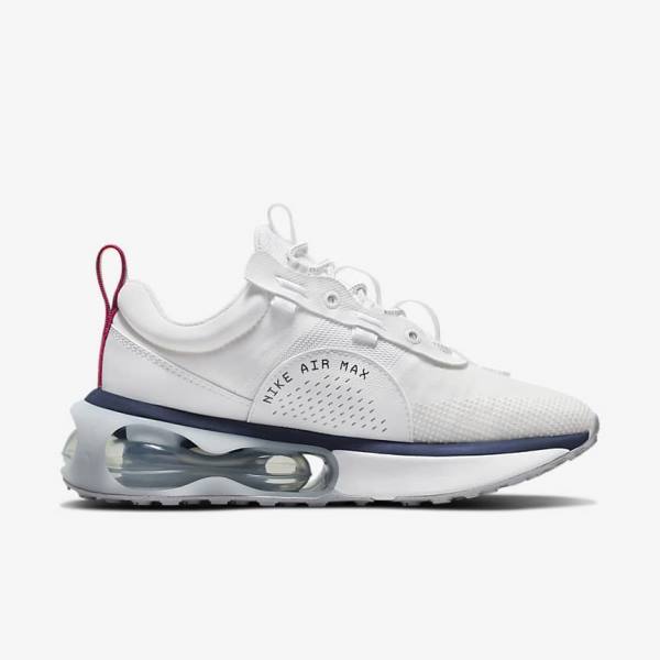 Nike Air Max 2021 Sneakers Damen Weiß Blau Platin Rosa | NK024SJL