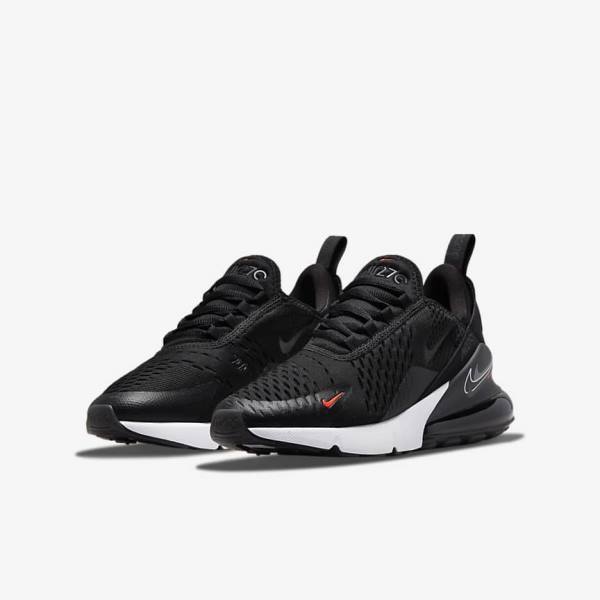 Nike Air Max 270 Older Sneakers Kinder Schwarz Grau | NK830SIG