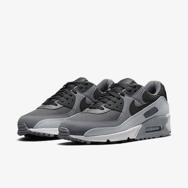 Nike Air Max 90 Sneakers Herren Dunkelgrau Schwarz | NK205WHC