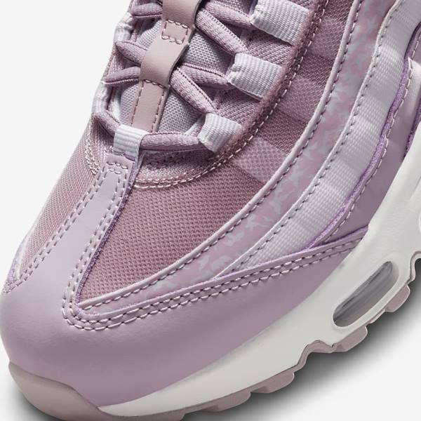 Nike Air Max 95 Sneakers Damen Lila Weiß Metal Silber | NK218QYP