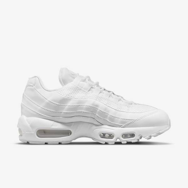 Nike Air Max 95 Sneakers Damen Weiß Metal Silber Weiß | NK261SLR