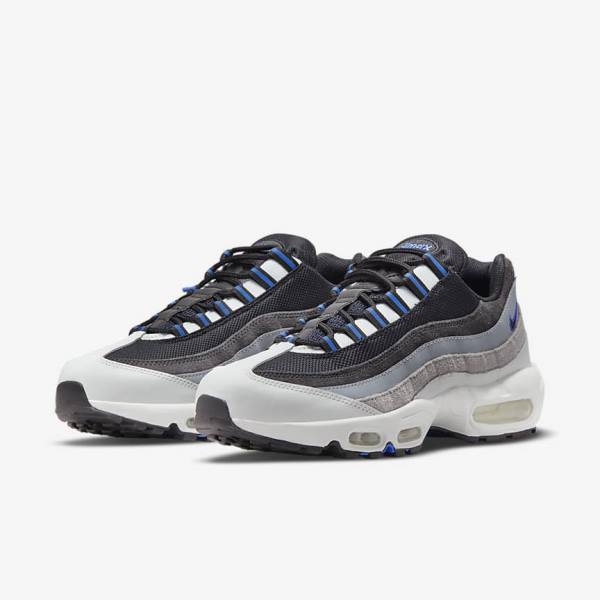 Nike Air Max 95 Sneakers Herren Schwarz Dunkelgrau Blau | NK507AXO