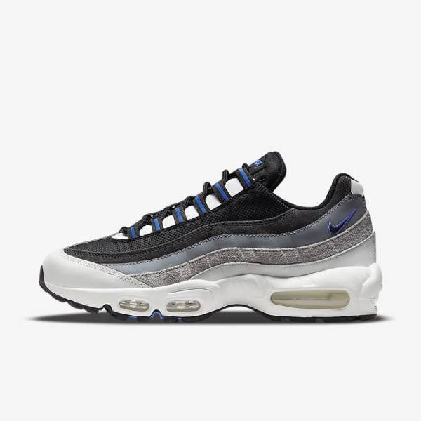 Nike Air Max 95 Sneakers Herren Schwarz Dunkelgrau Blau | NK507AXO