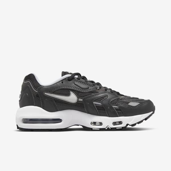 Nike Air Max 96 2 Sneakers Damen Schwarz Metal Silber Weiß | NK734KCL