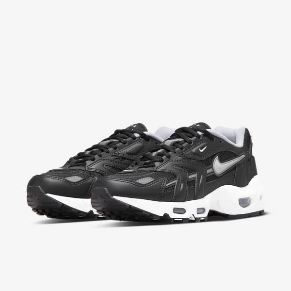 Nike Air Max 96 2 Sneakers Damen Schwarz Metal Silber Weiß | NK734KCL