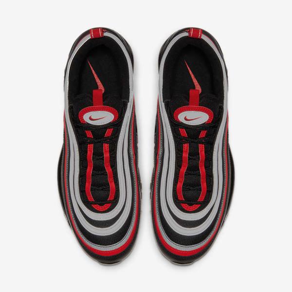 Nike Air Max 97 Sneakers Herren Schwarz Metal Silber Rot | NK639TVE