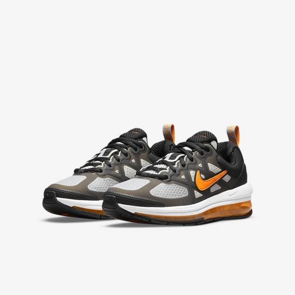 Nike Air Max Genome Older Sneakers Kinder Schwarz Grau Weiß Orange | NK518RSA