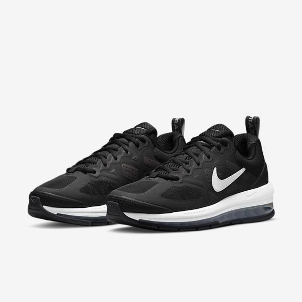 Nike Air Max Genome Sneakers Herren Schwarz Dunkelgrau Weiß | NK628SIJ