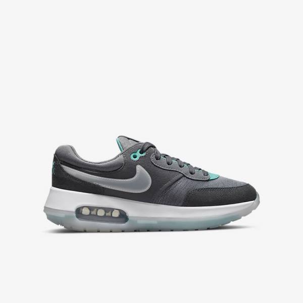 Nike Air Max Motif Older Sneakers Kinder Grau Türkis Dunkelgrau Schwarz | NK357FGE