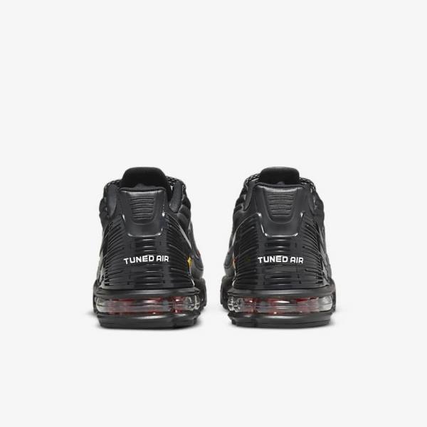 Nike Air Max Plus 3 Sneakers Herren Schwarz Silber Rot | NK572YJM