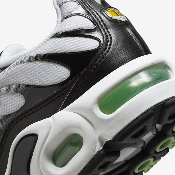 Nike Air Max Plus Older Sneakers Kinder Weiß Schwarz Silber Mintfarben | NK387VOG