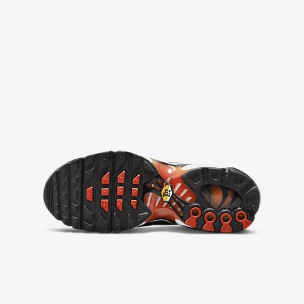 Nike Air Max Plus Older Sneakers Kinder Orange Gold Schwarz | NK713EVD