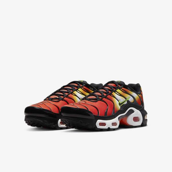 Nike Air Max Plus Older Sneakers Kinder Orange Gold Schwarz | NK713EVD