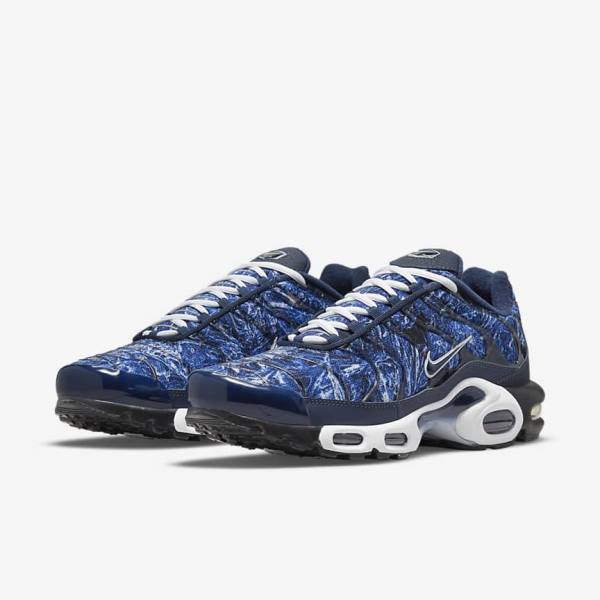 Nike Air Max Plus Sneakers Herren Navy Weiß Schwarz Navy | NK179OGX