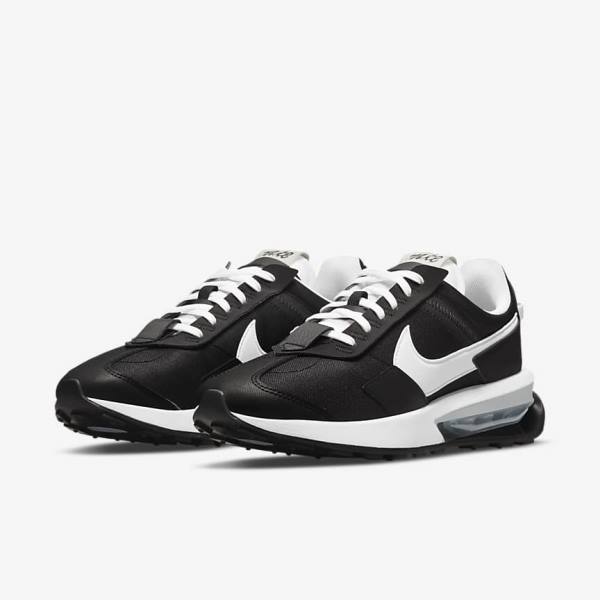 Nike Air Max Pre-Day Sneakers Damen Schwarz Metal Silber Weiß | NK318AVC