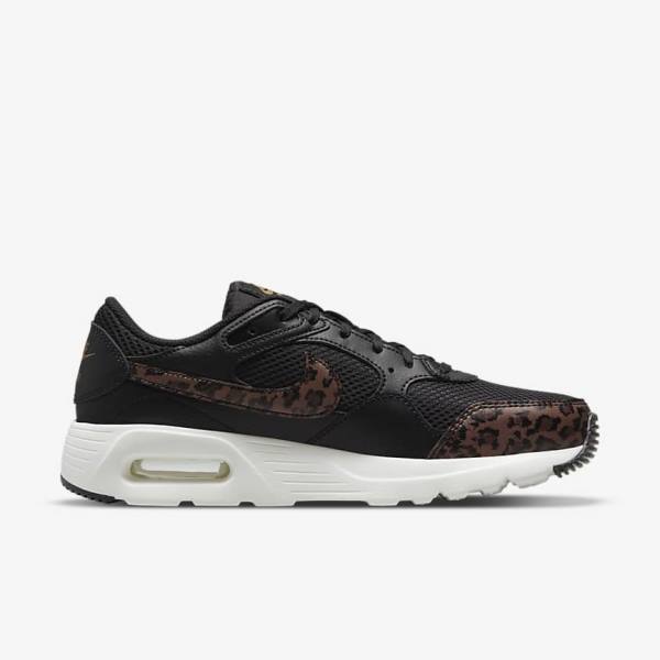 Nike Air Max SC Sneakers Damen Schwarz Metal Gold Braun | NK657MJQ