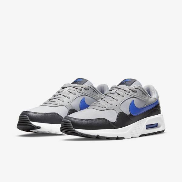 Nike Air Max SC Sneakers Herren Hellgrau Dunkelgrau Weiß Königsblau | NK381MGB