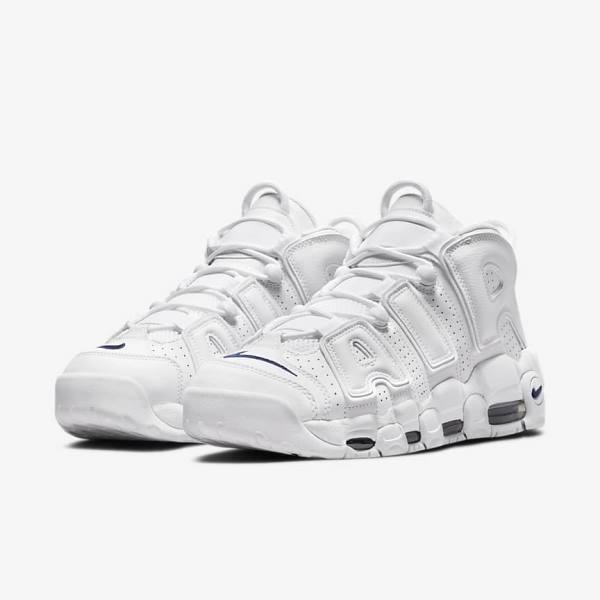 Nike Air More Uptempo 96 Sneakers Herren Weiß Navy | NK152DMQ