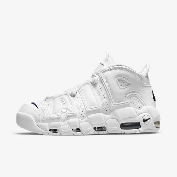 Nike Air More Uptempo 96 Sneakers Herren Weiß Navy | NK152DMQ