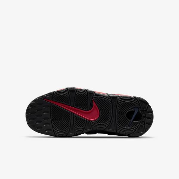 Nike Air More Uptempo Older Sneakers Kinder Schwarz Navy Weiß Rot | NK289KTA