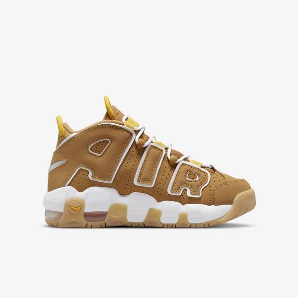 Nike Air More Uptempo Older Sneakers Kinder Braun Hellbraun Weiß | NK745UWP