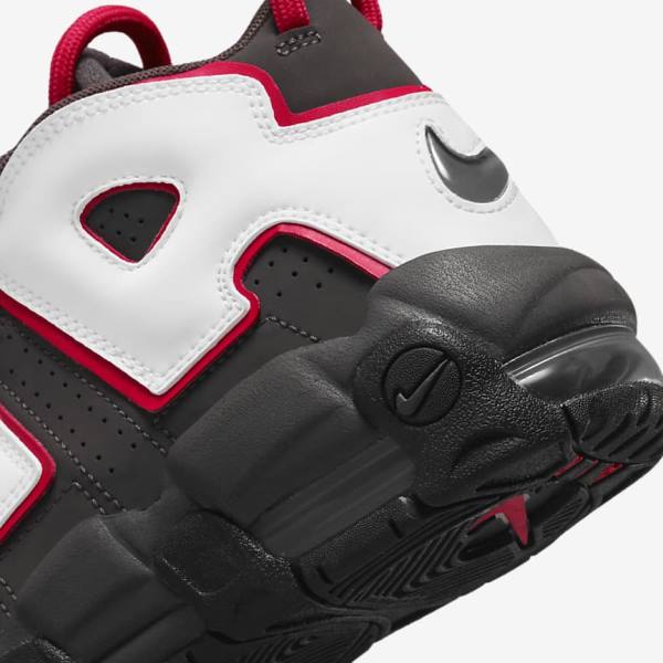 Nike Air More Uptempo Older Sneakers Kinder Grau Schwarz Rot Weiß | NK804VDF