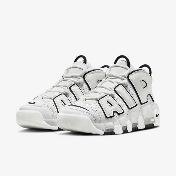 Nike Air More Uptempo Sneakers Damen Weiß Schwarz | NK539WXB