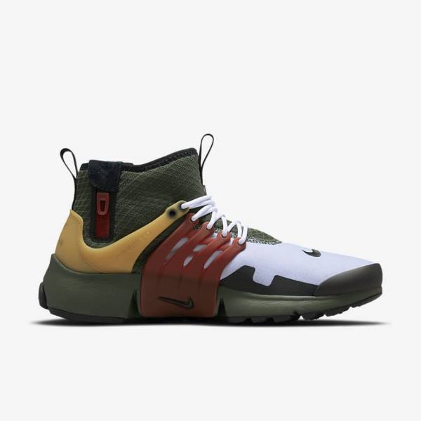 Nike Air Presto Mid Utility Sneakers Herren Dunkelgrau Grün Schwarz | NK851LDF