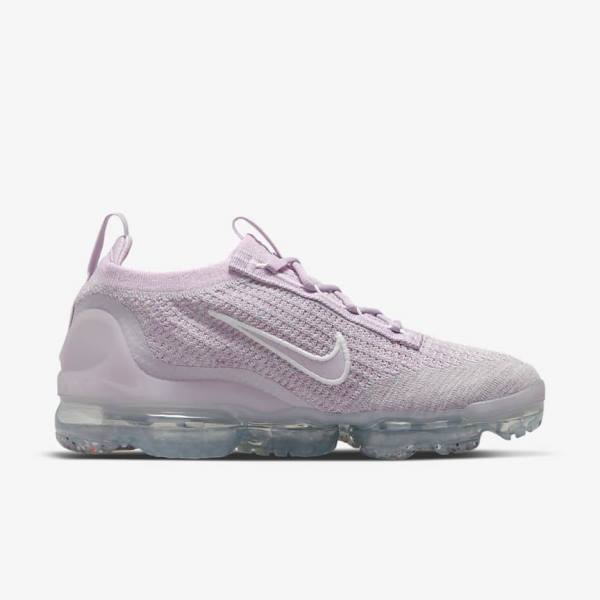 Nike Air VaporMax 2021 FK Sneakers Damen Hellrosa Weiß Metal Silber Lila | NK279AEX