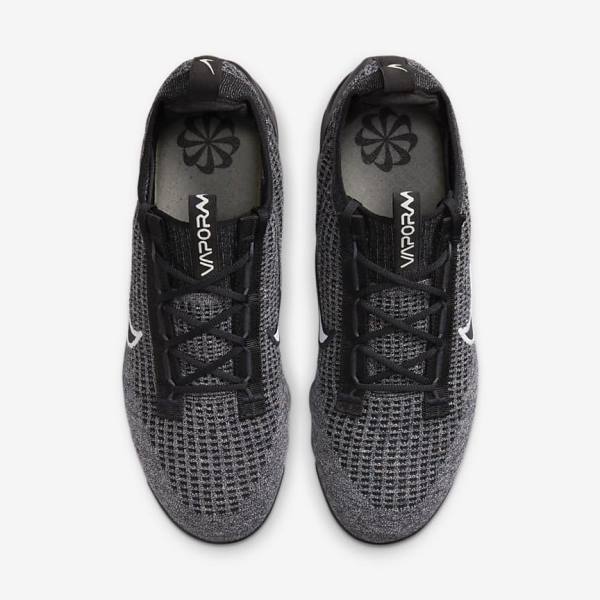 Nike Air VaporMax 2021 FK Sneakers Herren Schwarz Weiß Dunkelgrau Schwarz | NK042ESQ