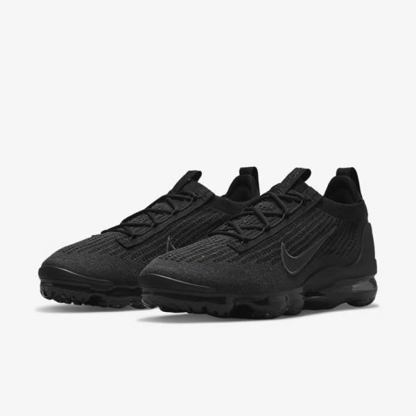 Nike Air VaporMax 2021 FK Sneakers Herren Schwarz Dunkelgrau | NK893BTC